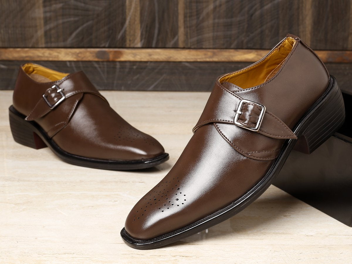 Bxxy's Height Increasing Monk Formal Slip-on Shoes