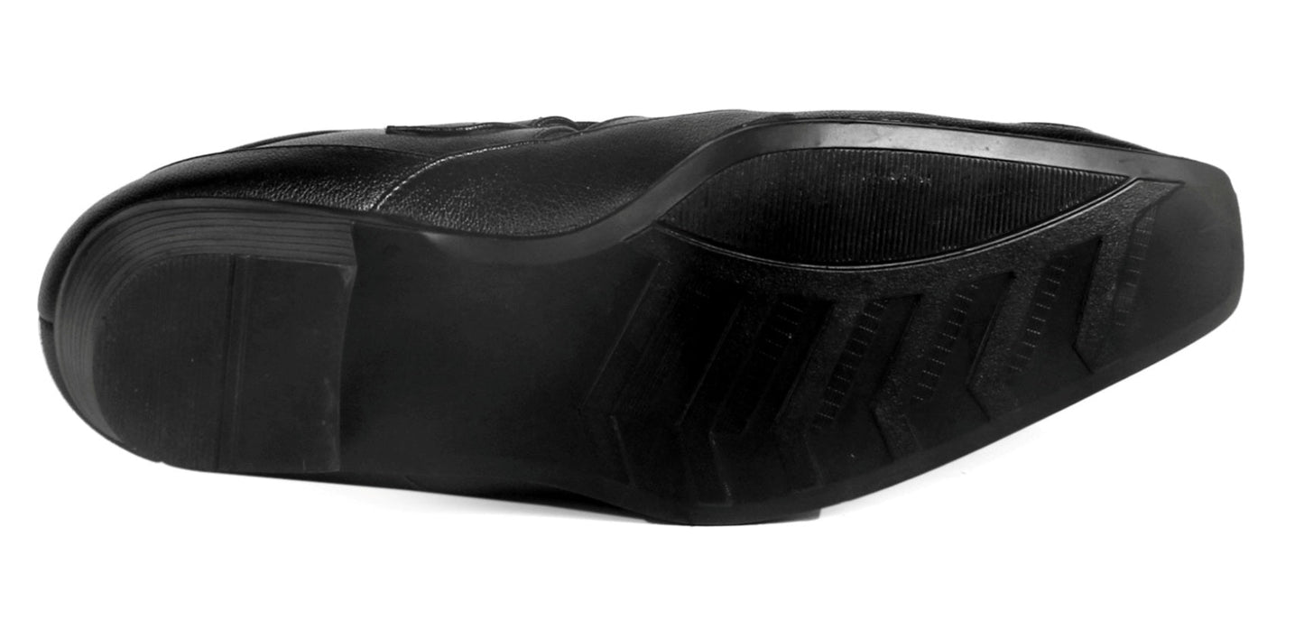 Bxxy Men's Height Increasing Casual Vegan Leather Roman Sandals