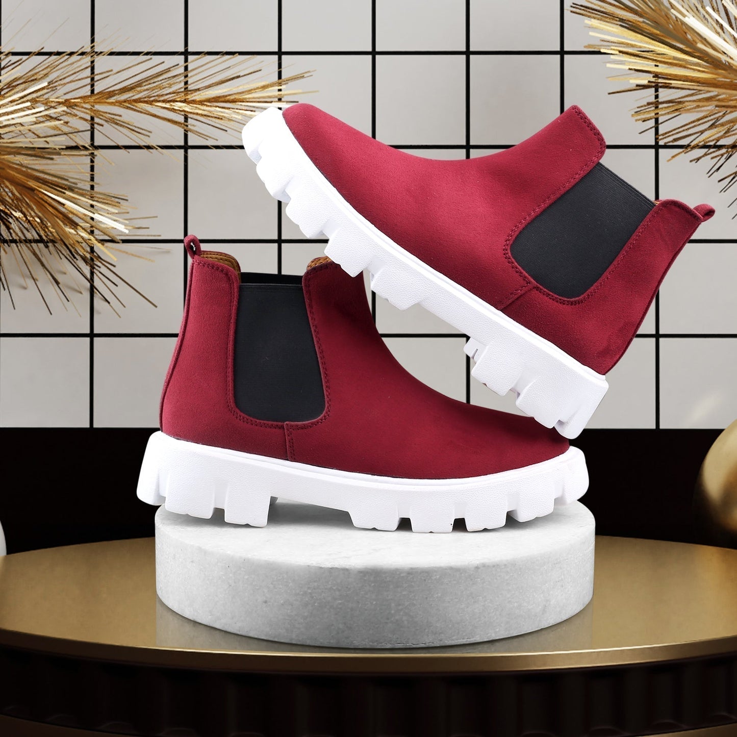 Bxxy's Designer Suede Boots For Men