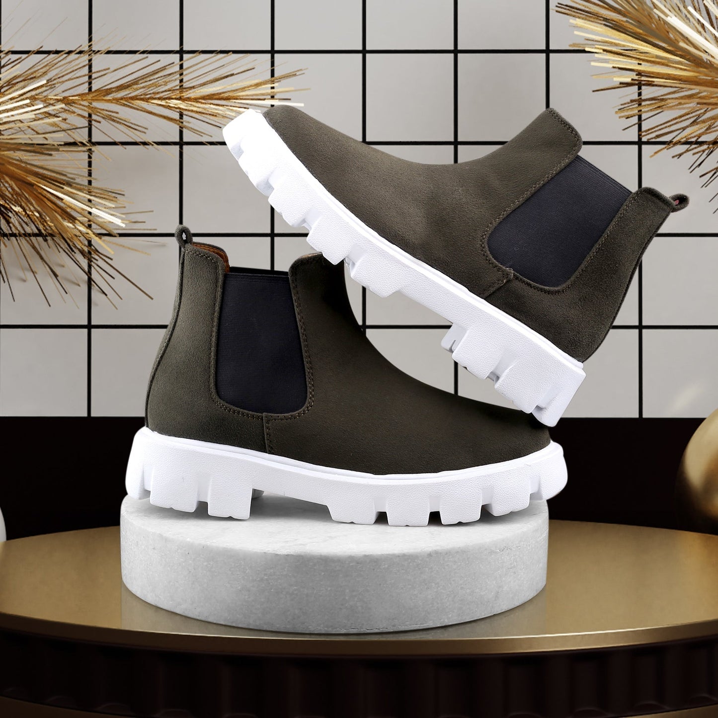 Bxxy's Designer Suede Boots For Men