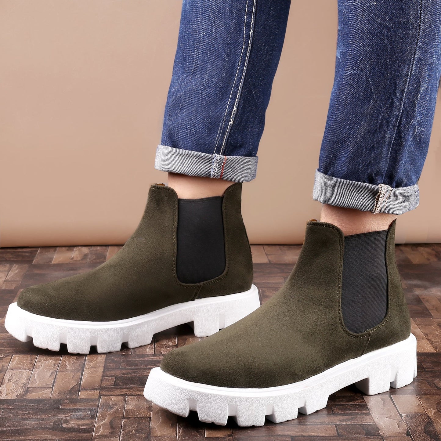 Bxxy's Designer Suede Boots For Men