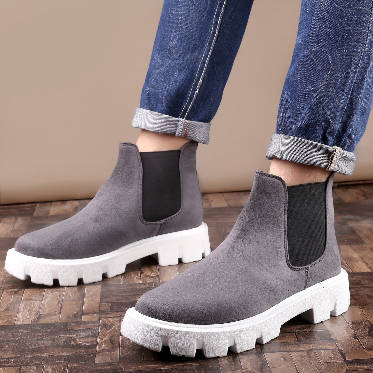 Bxxy's Designer Suede Boots For Men