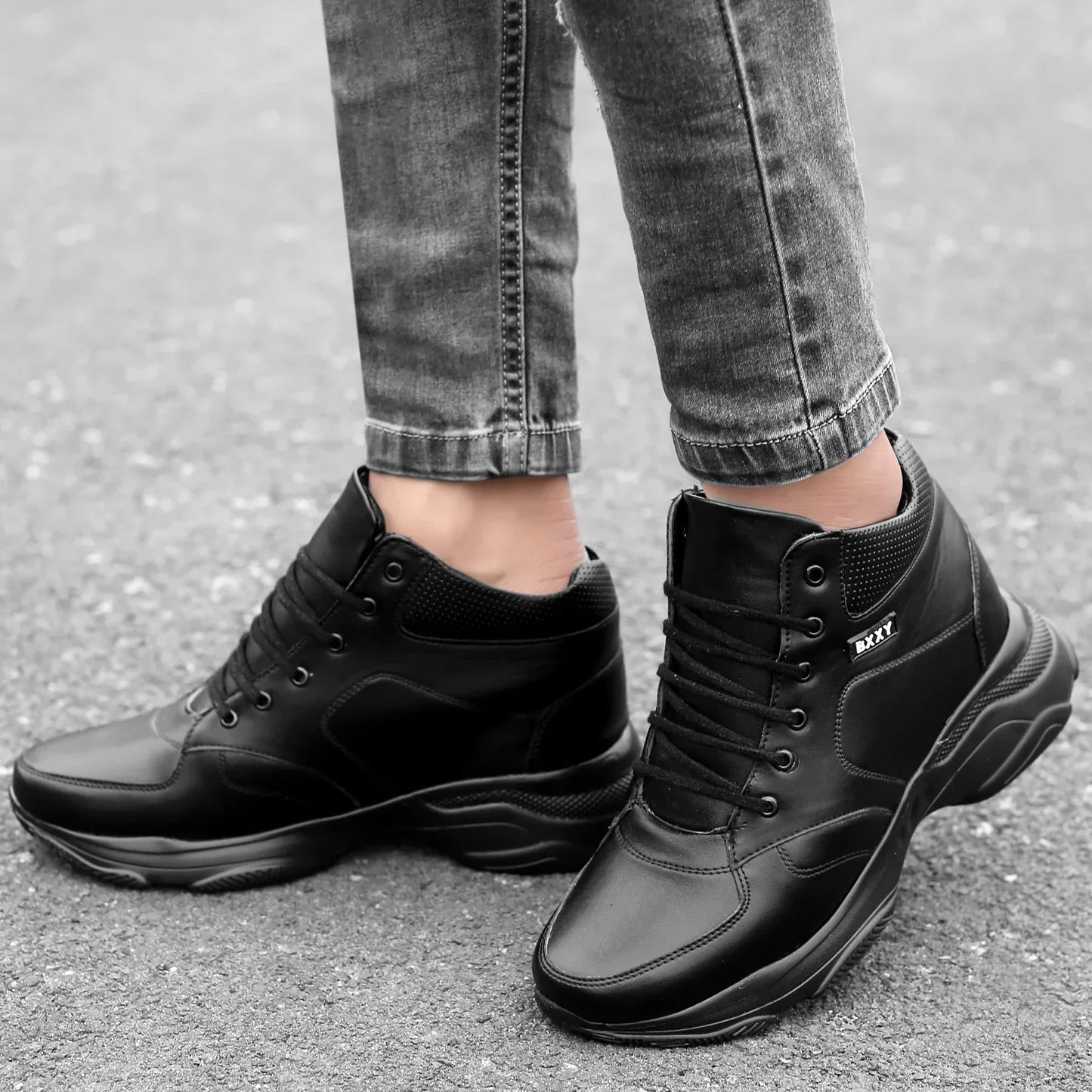 Men's Inch Hidden Height Increasing Casual Outdoor Sneakers Boot