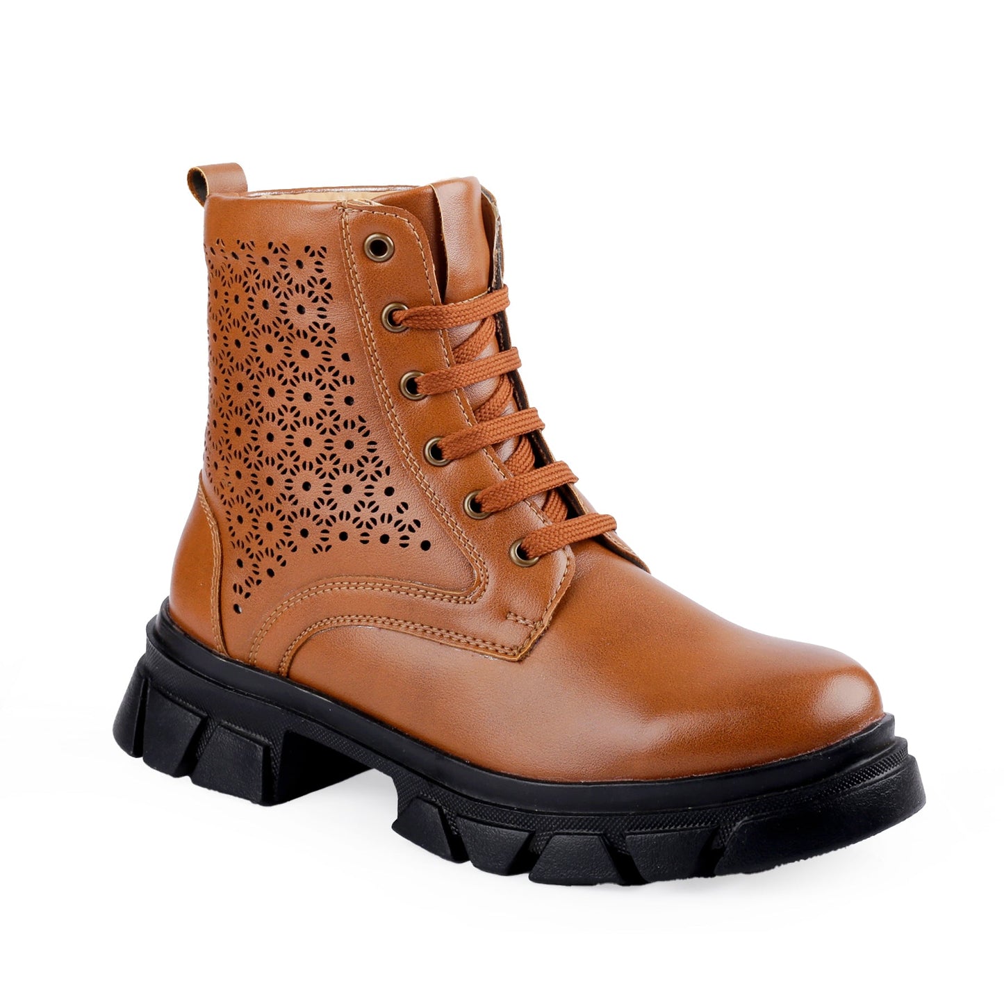 Baxxico High Ankle Detailed Lace-up Boots for Women