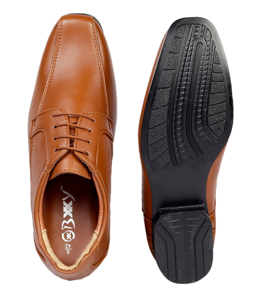 Men's Vegan Leather Lace-up Wedding Wear Shoes