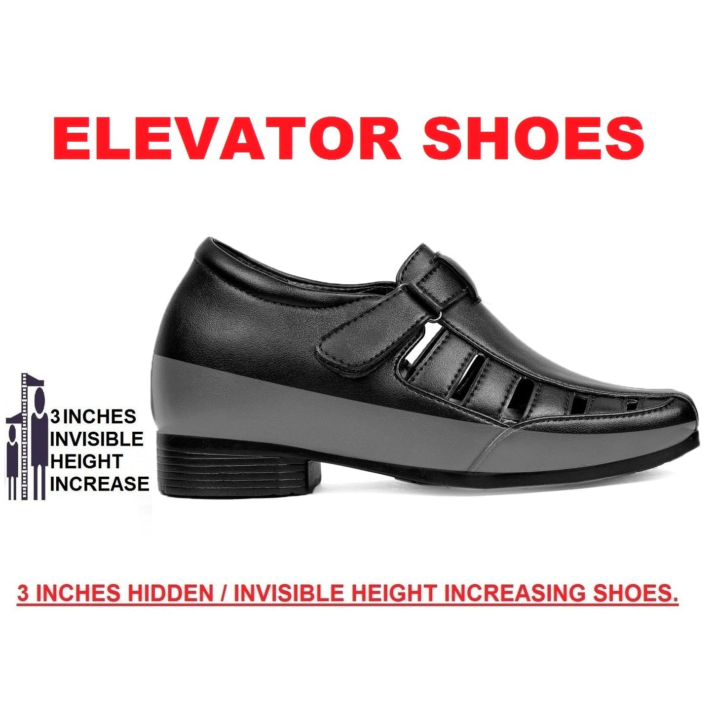 Bxxy's 3 Inch Hidden Height Increasing New Launch Sandals for Men