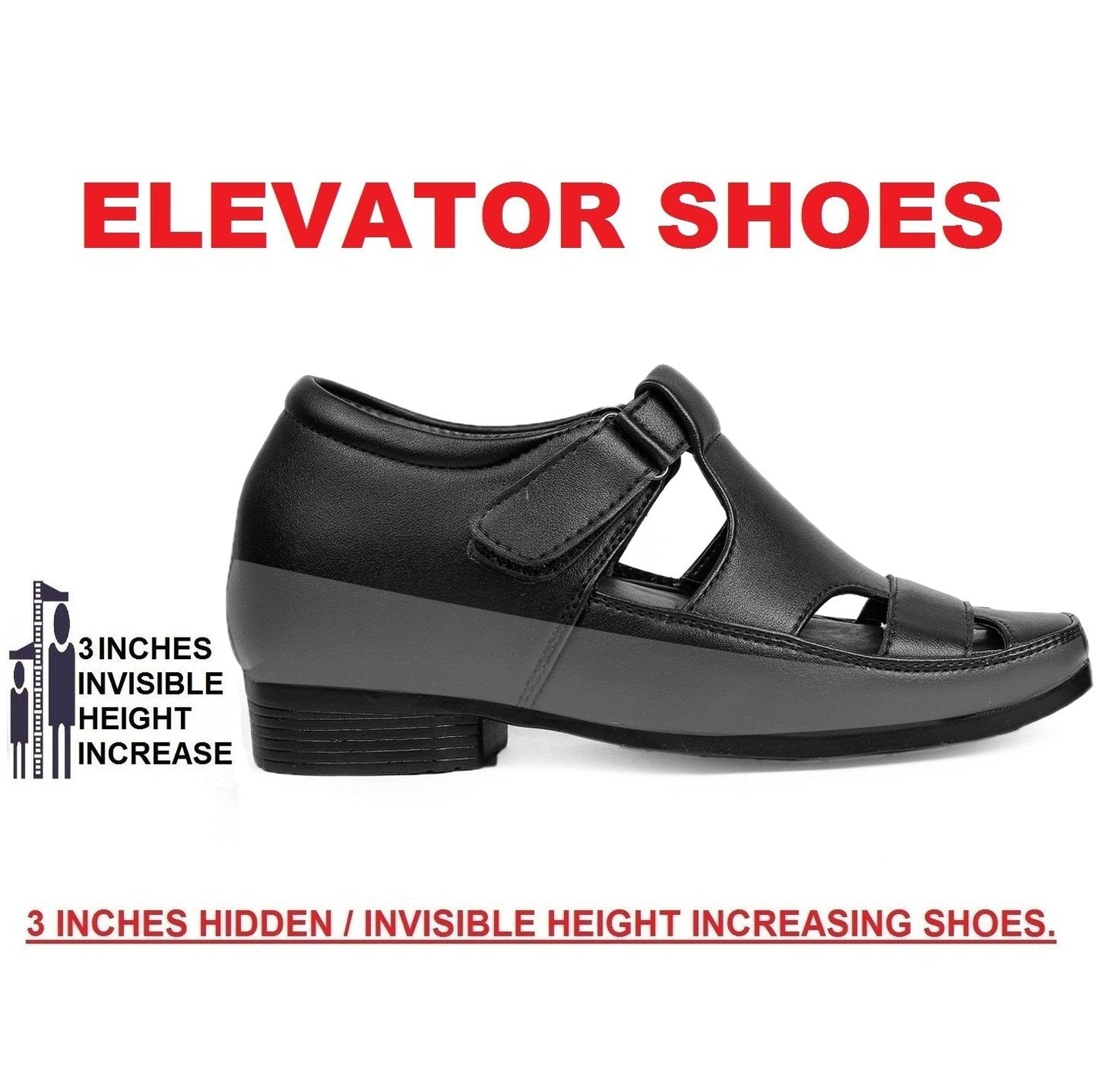 Bxxy's 3 Inch Hidden Height Increasing New Launch Sandals for Men