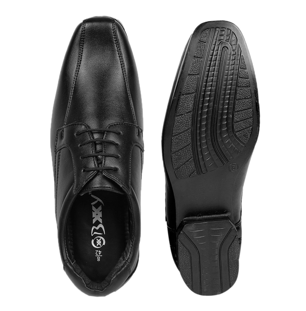 Men's Vegan Leather Lace-up Wedding Wear Shoes