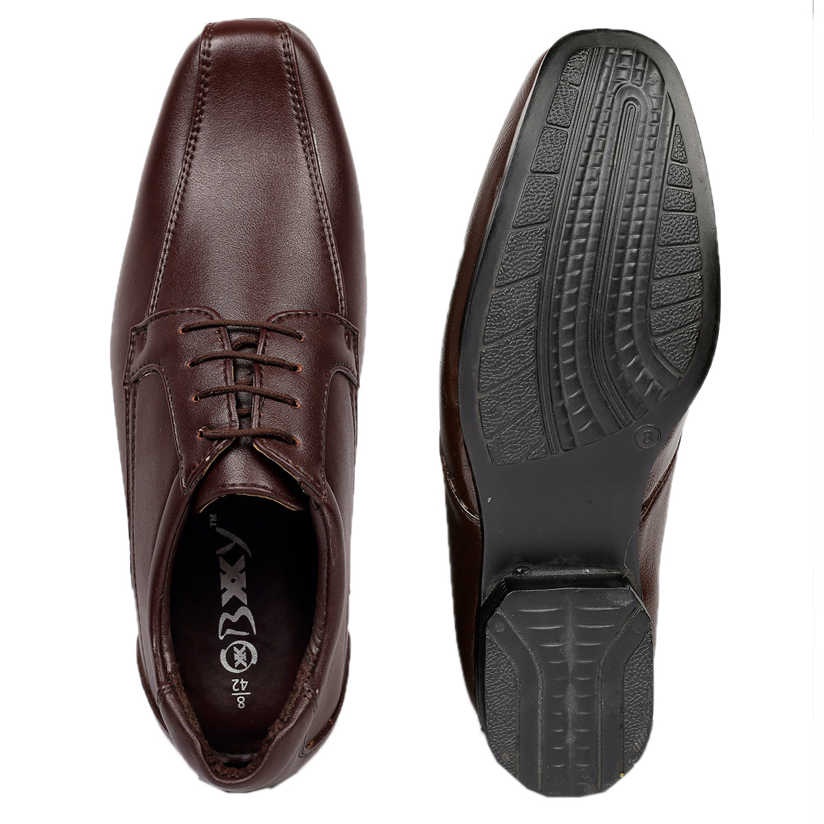 Men's Vegan Leather Lace-up Wedding Wear Shoes