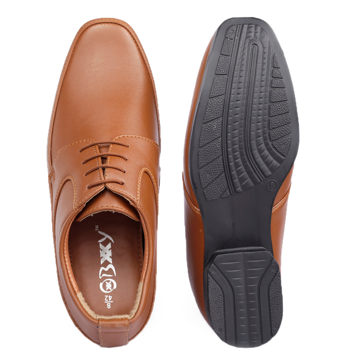 BXXY Men's 9 cm (3 Inch) Hidden Height Increasing Formal Shoes