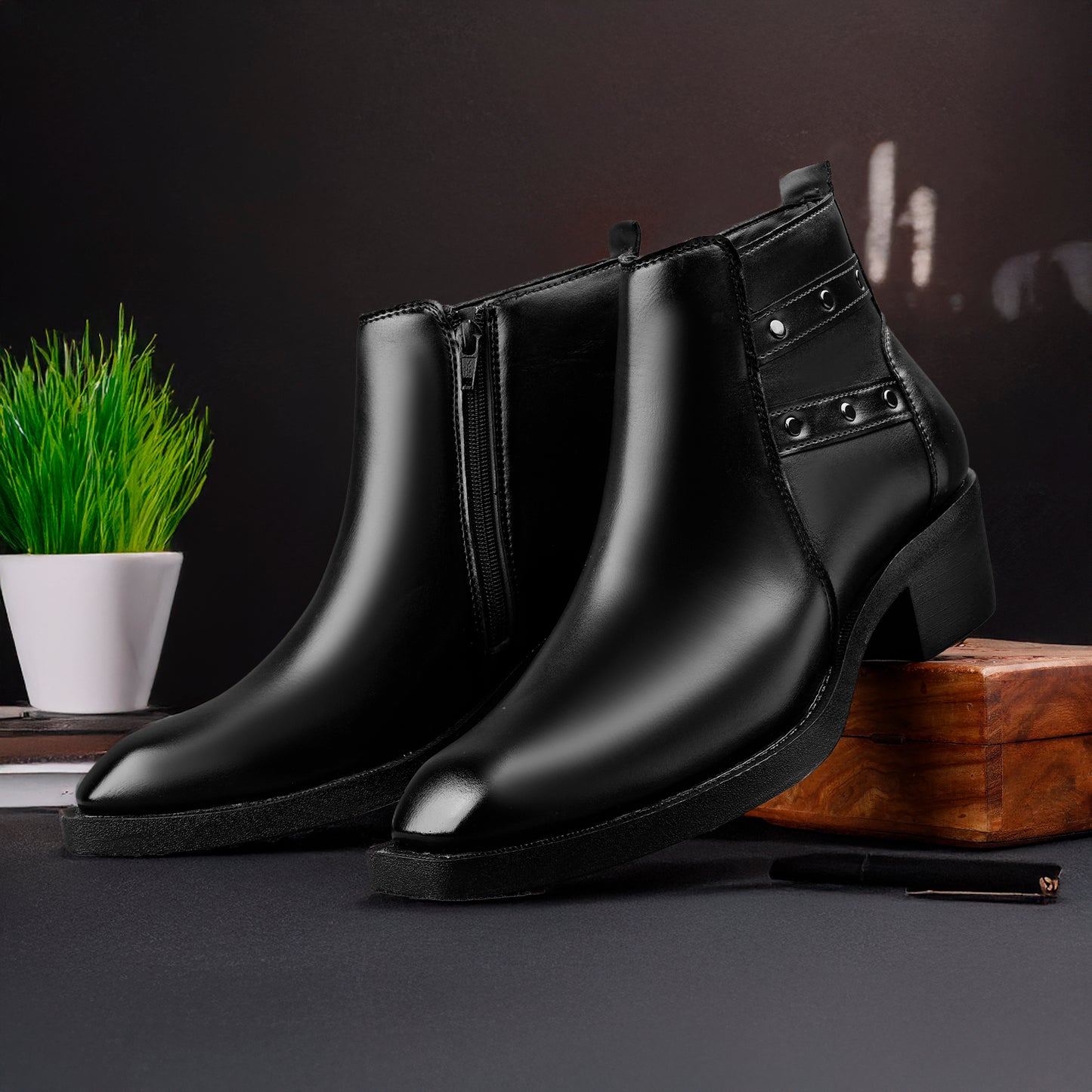 Men's Elevator Boots – 2 Inch Height Increase, Stylish & Comfortable