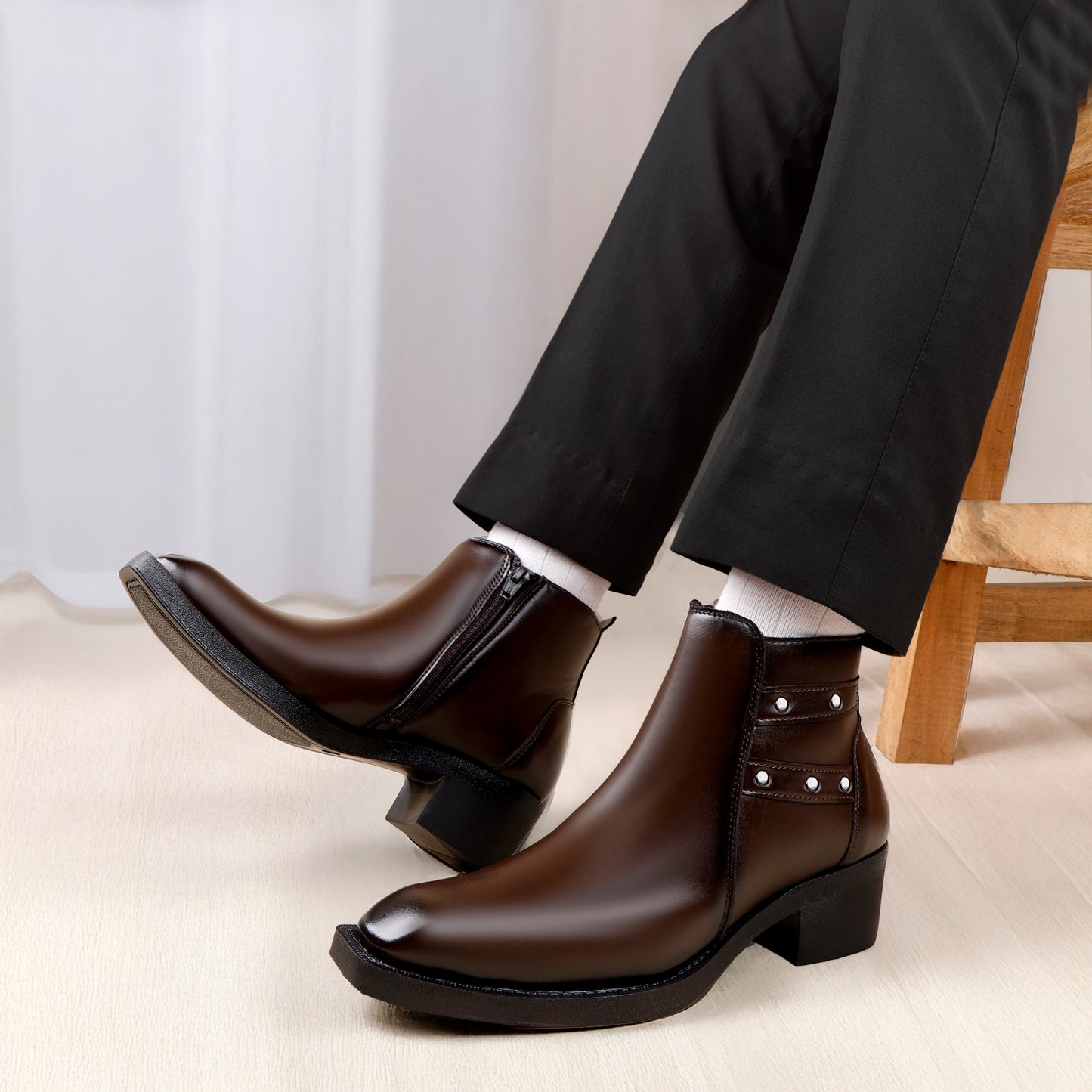 Men's Elevator Boots – 2 Inch Height Increase, Stylish & Comfortable