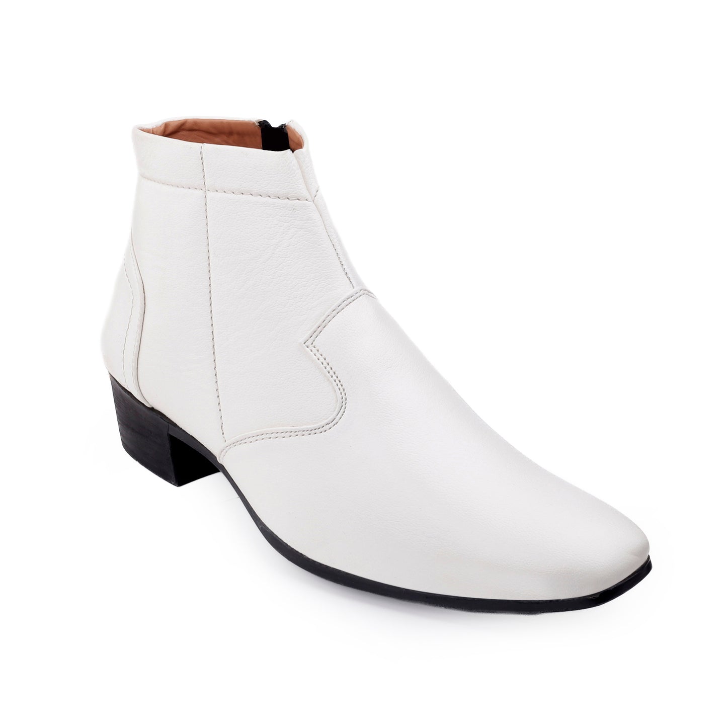 Bxxy 2-Inch Lift Formal Zipper Boots for Men