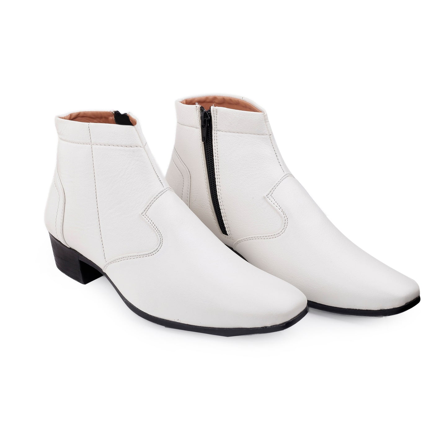 Bxxy 2-Inch Lift Formal Zipper Boots for Men