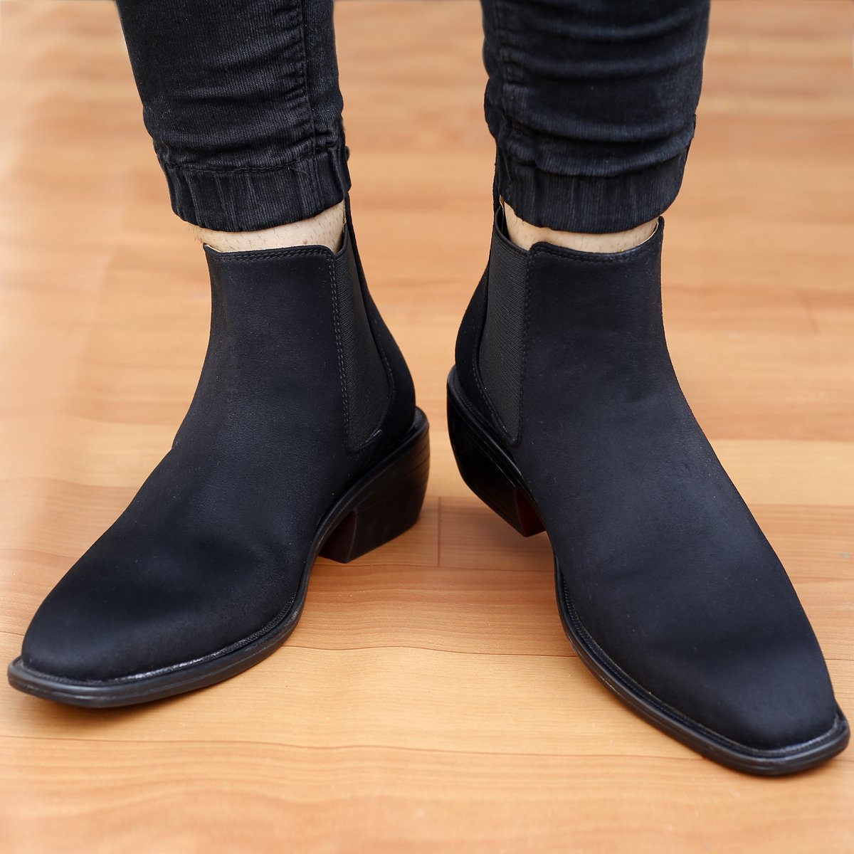 Men's Height Increasing Suede British Formal and Casual Wear Chelsea Boots