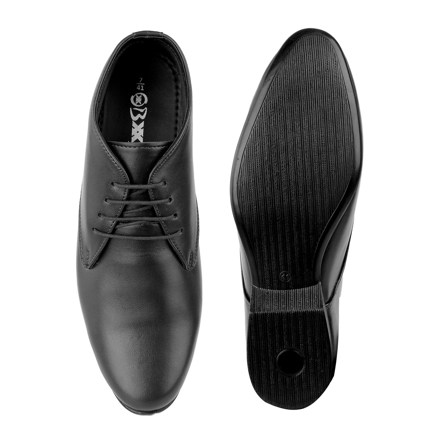 BXXY 9 cm (3.5 Inch) Hidden Height Increasing Lace-Up Derby Shoes