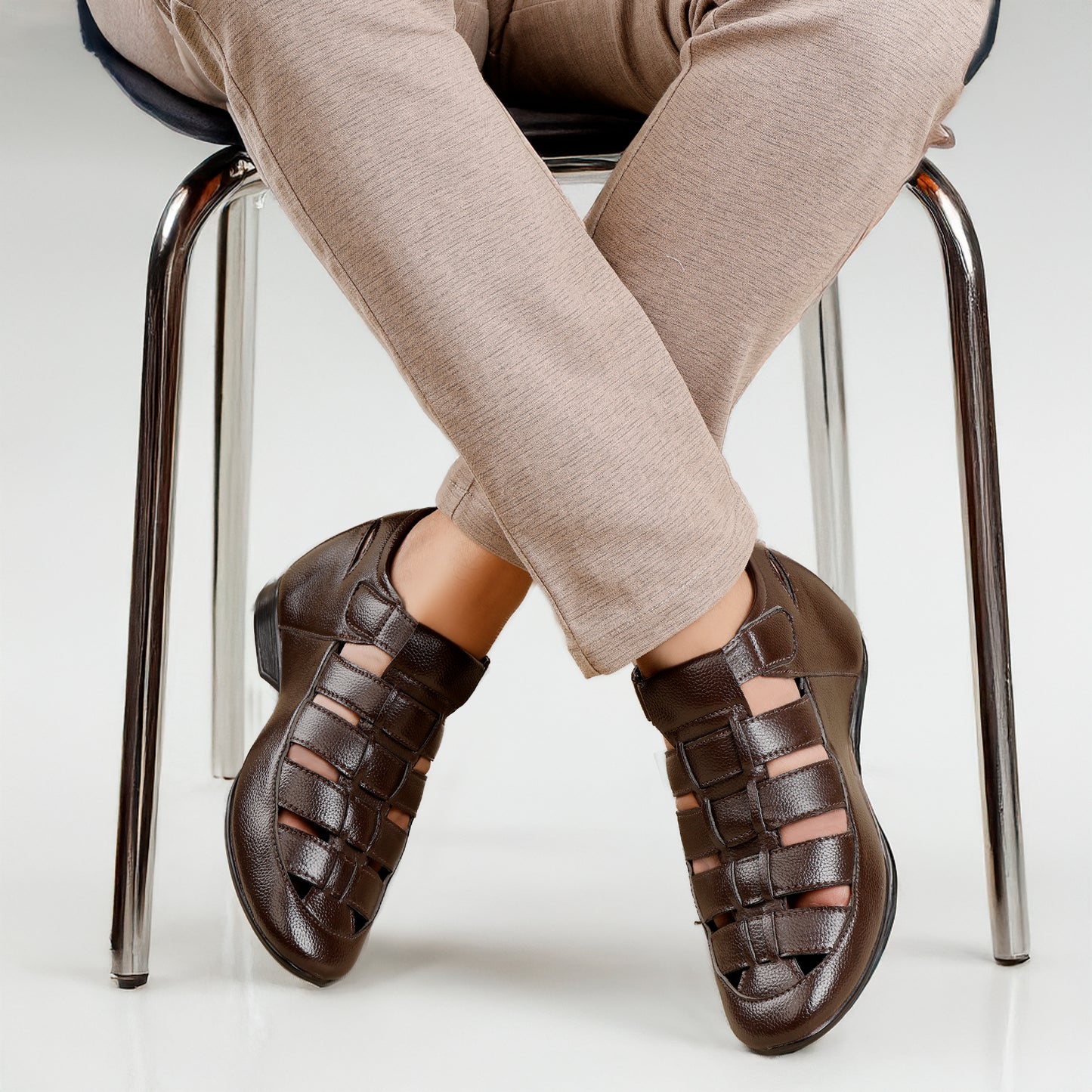 Men's 3 Inch Height Increasing Men's Roman Summer Sandals