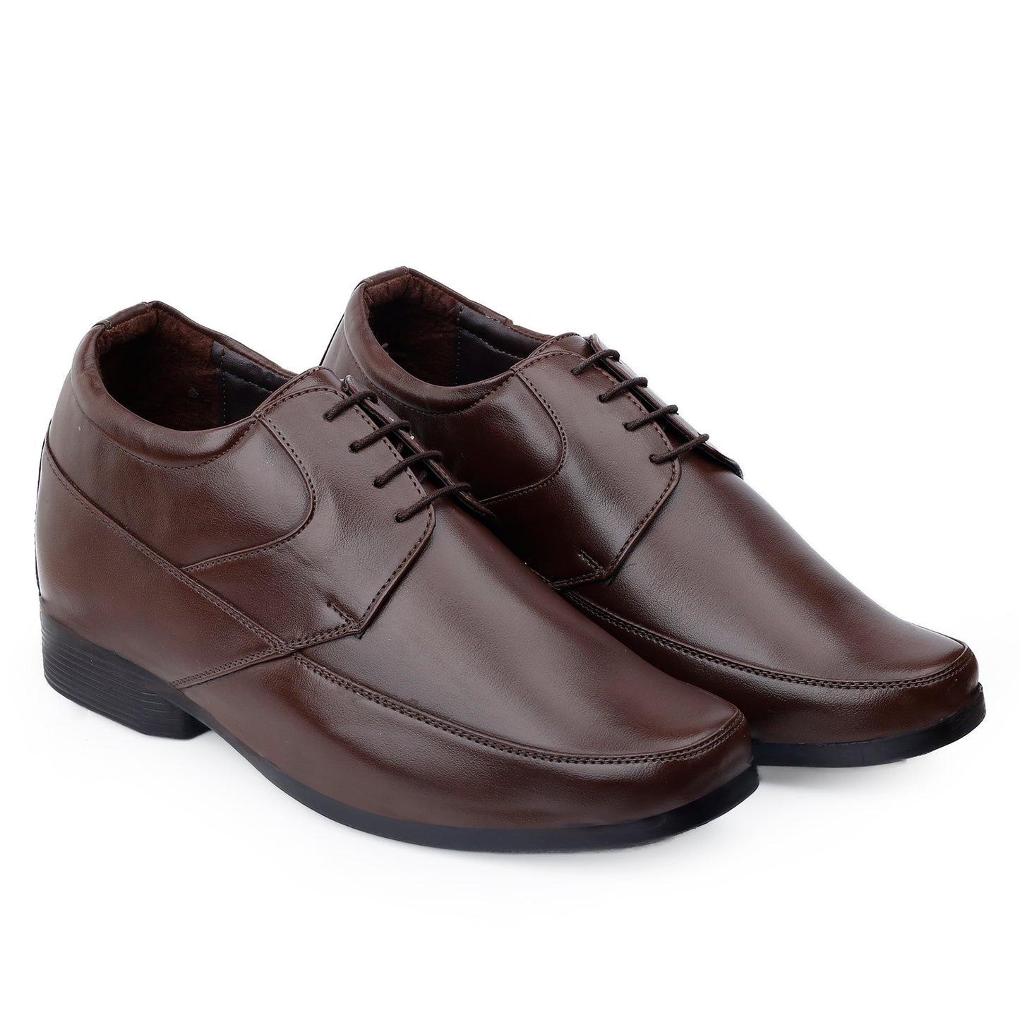 BXXY 9 cm (3 Inch) Hidden Height Increasing Office Wear Lace-Up Formal Shoes