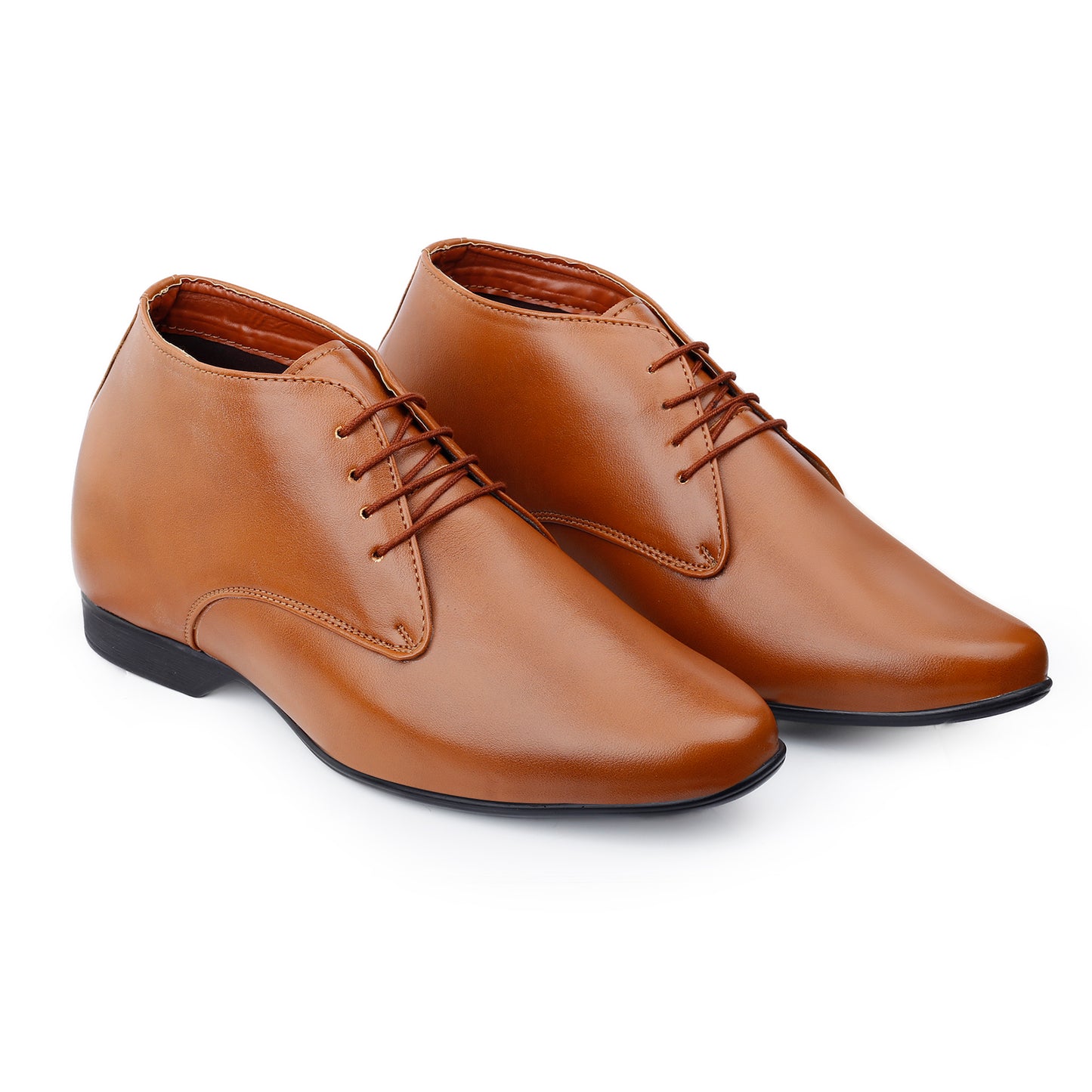 BXXY 9 cm (3.5 Inch) Hidden Height Increasing Lace-Up Derby Shoes