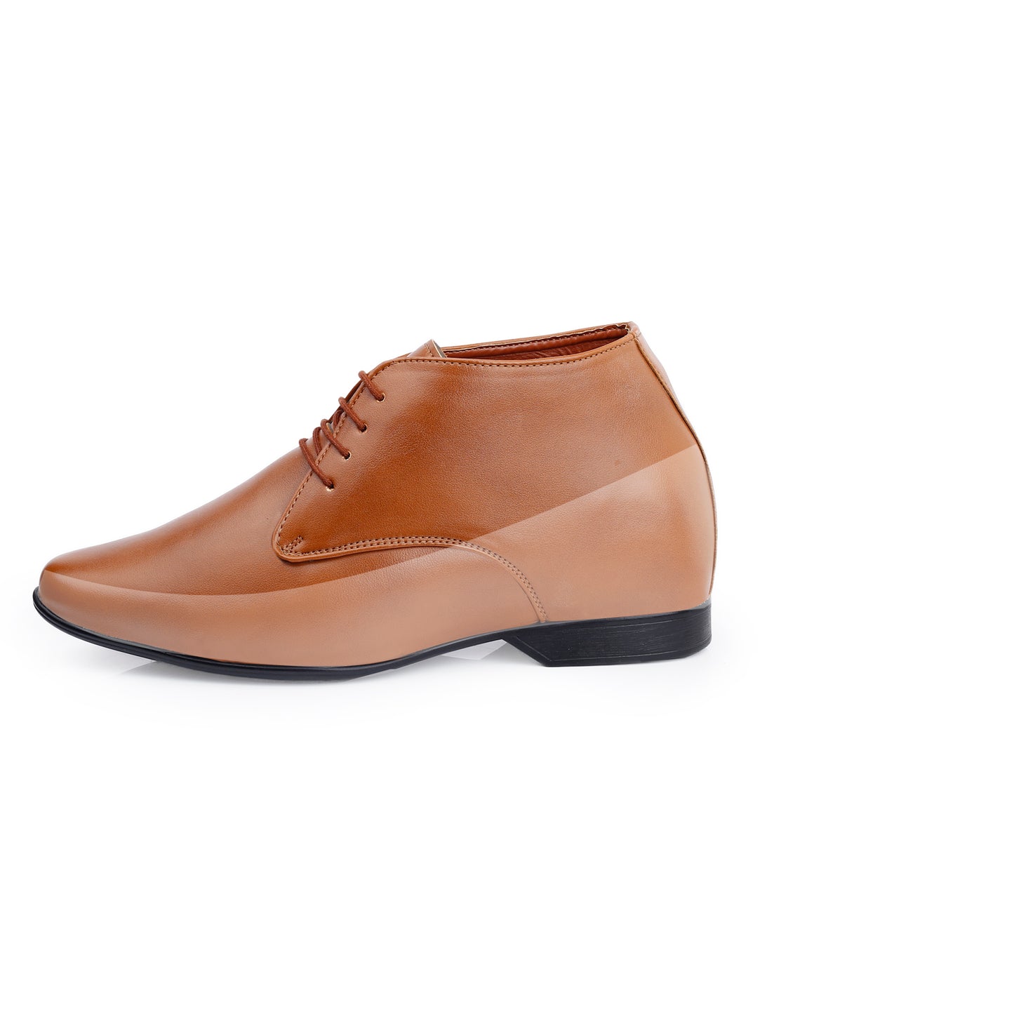 BXXY 9 cm (3.5 Inch) Hidden Height Increasing Lace-Up Derby Shoes