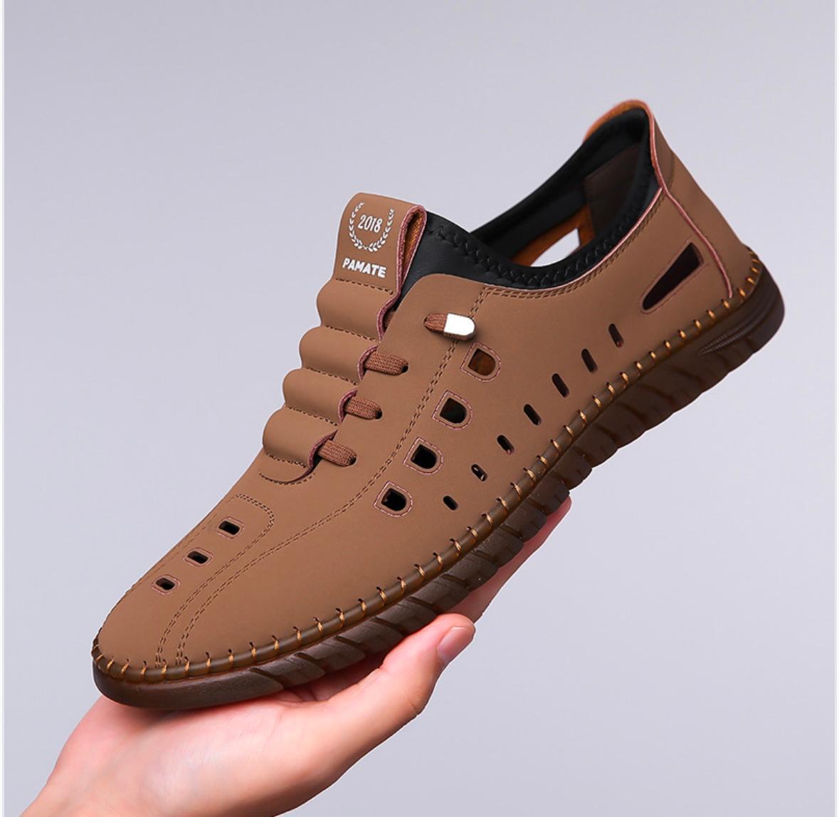 Men’s Lightweight Vegan Sandals with Non-Slip Sole & Cushion Comfort