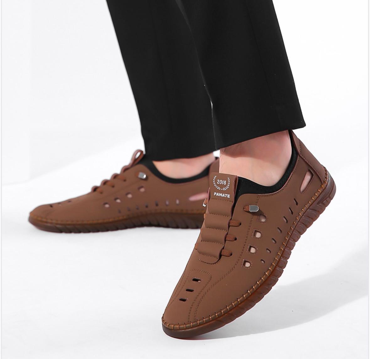 Men’s Lightweight Vegan Sandals with Non-Slip Sole & Cushion Comfort