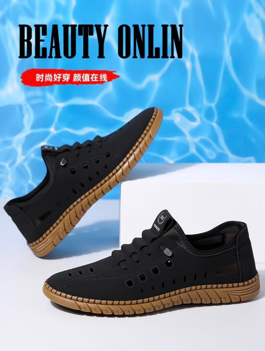 Men’s Lightweight Vegan Sandals with Non-Slip Sole & Cushion Comfort