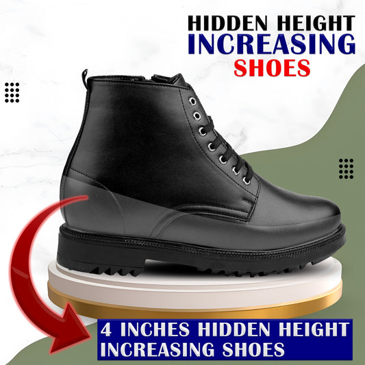 Men's 4 Inch Hidden Height Increasing Boot in Eva Sole