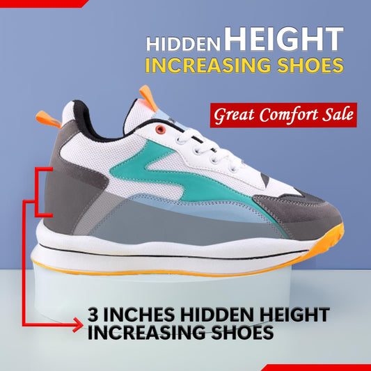 Men's 3 Inch Hidden Height Increasing Trendiest Sports Shoes