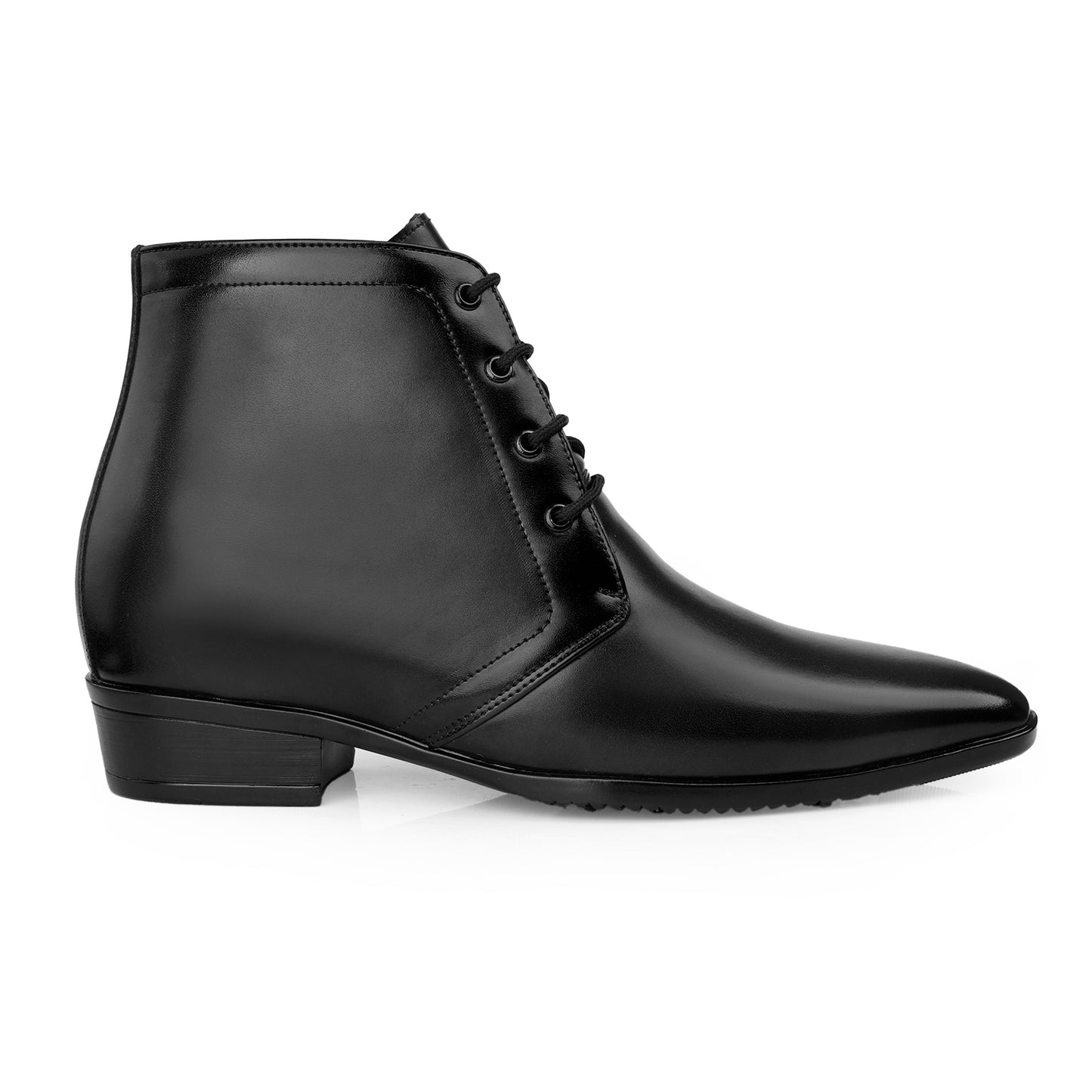 Elegant Lace-Up Elevator Boots – 3.5 Inch Height Boost