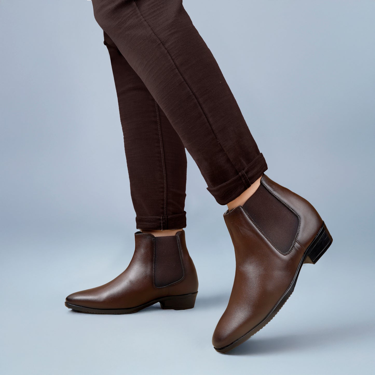 3.5 Inch (9CM) Height Boost- Chelsea Boots for Men