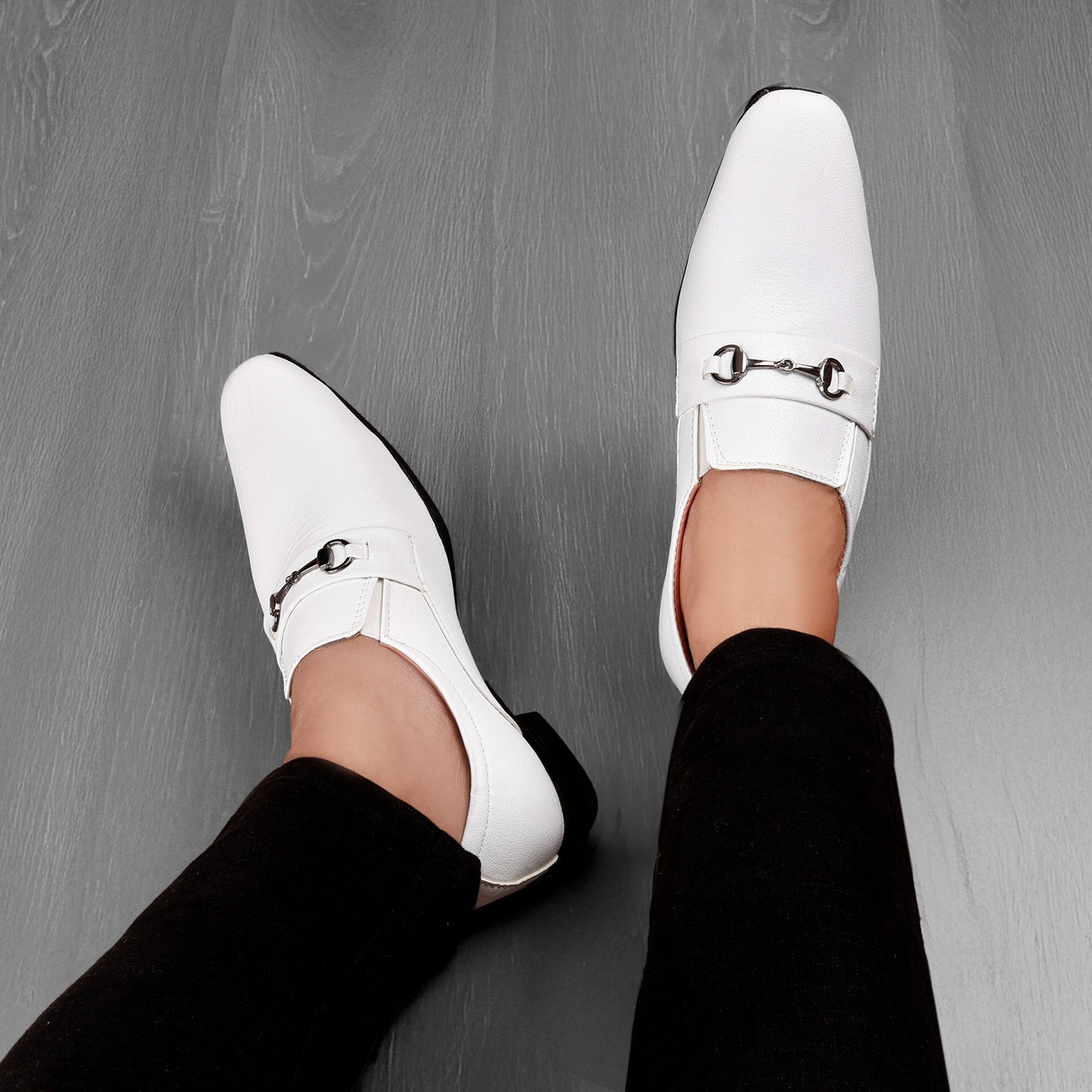 BXXY Men's Formal Height Increasing Slip-On Buckle Shoes