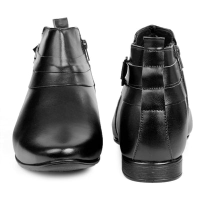 BXXY 3.5 Inch Hidden Height Increasing Formal Classic Derby Boots For All Occasions