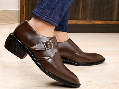 Bxxy's Height Increasing Monk Formal Slip-on Shoes