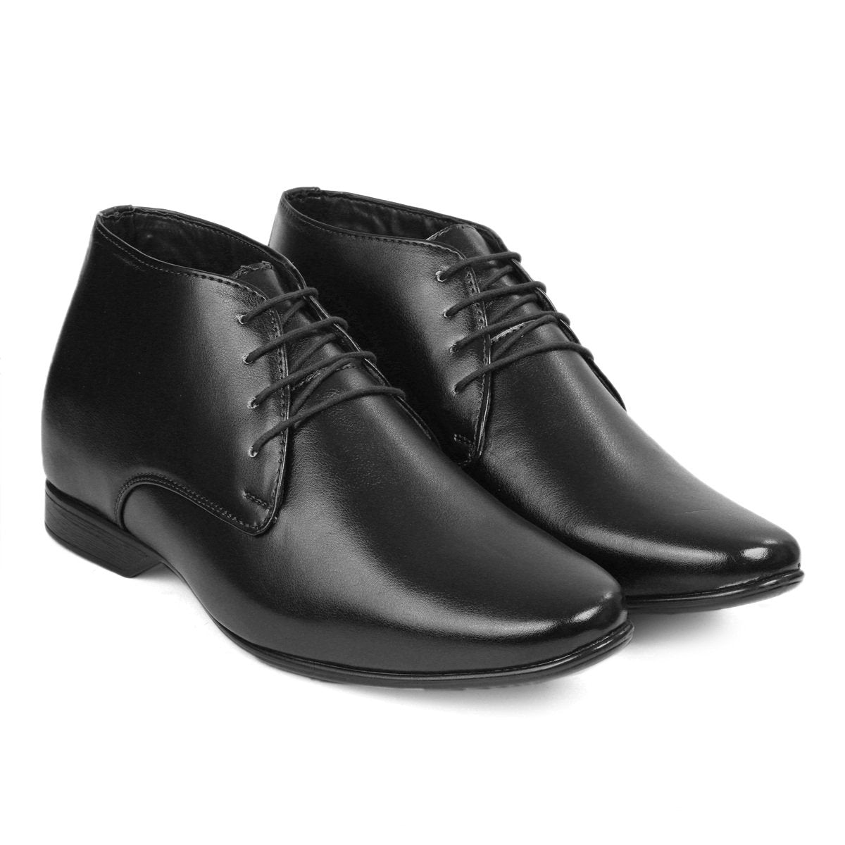 BXXY 9 cm (3.5 Inch) Hidden Height Increasing Formal and Casual Pu Leather Derby Boots for All Occasions