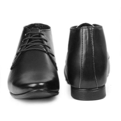 BXXY 9 cm (3.5 Inch) Hidden Height Increasing Formal and Casual Pu Leather Derby Boots for All Occasions