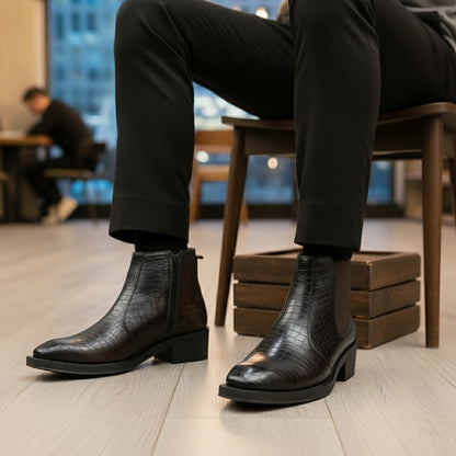 Men’s 2 Inch Heel Height Boots – Stylish Elevation with Comfort