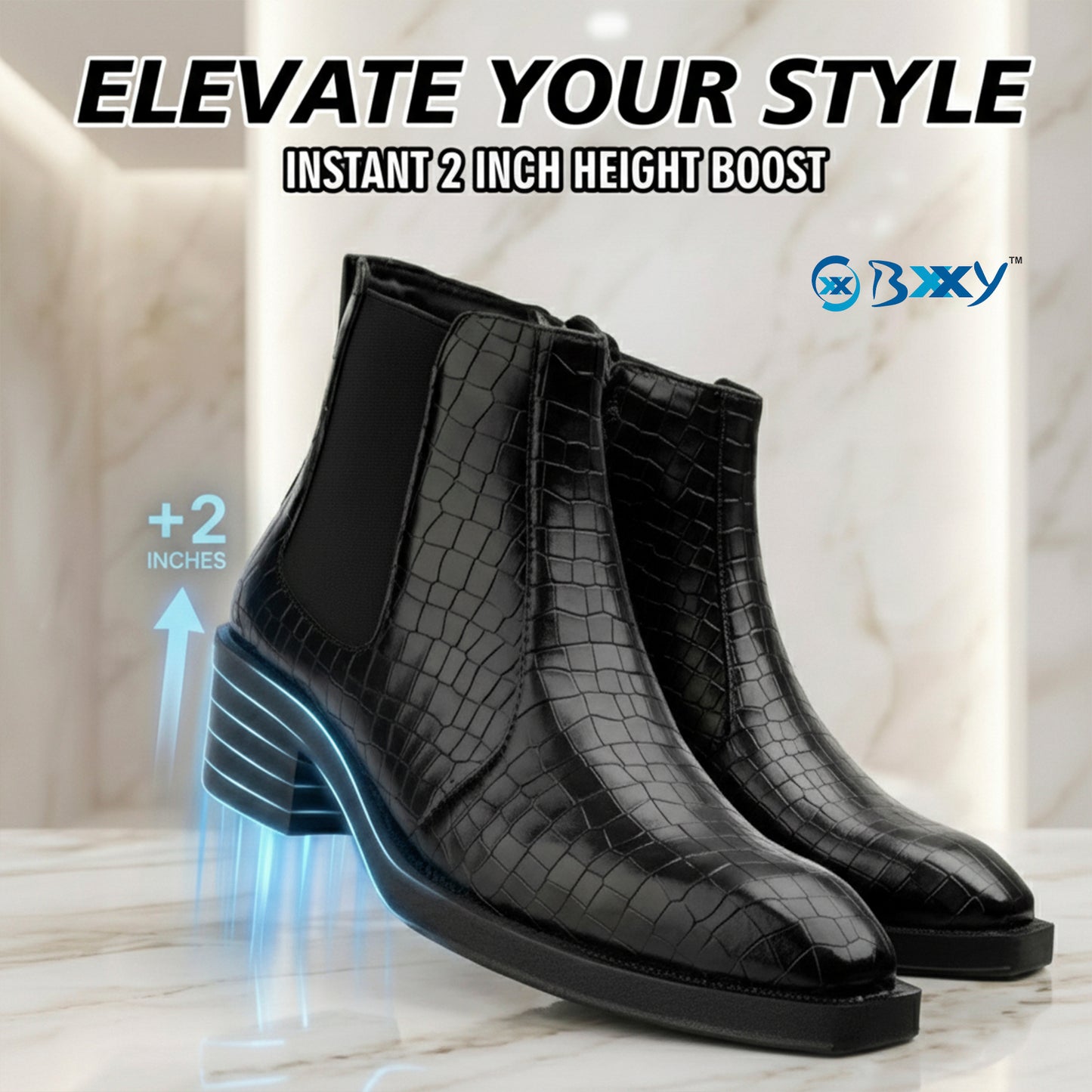 Men’s Heel Boots – 2-Inch Lift