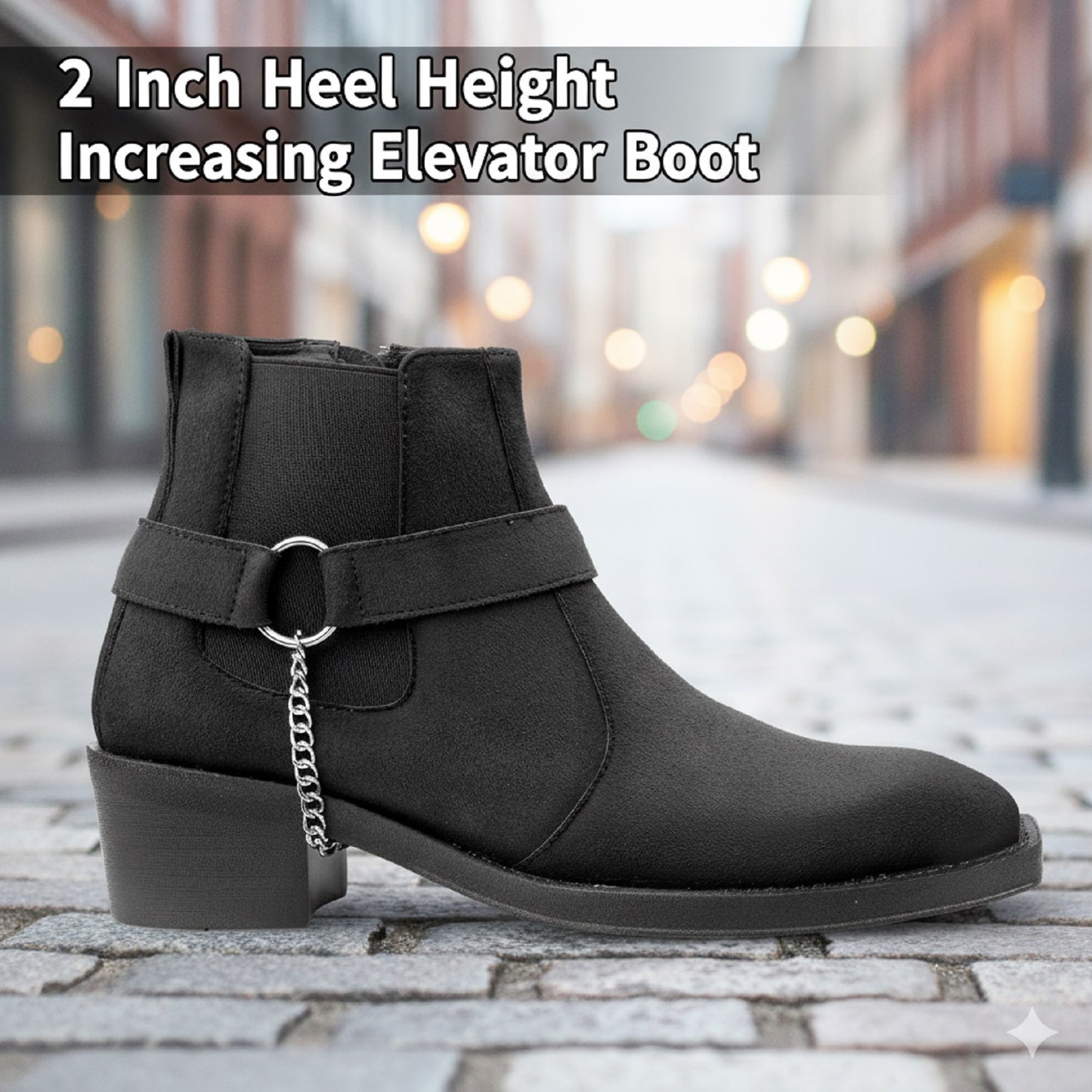 Men’s 5–6 CM Height Boosting Premium Elevator Boots