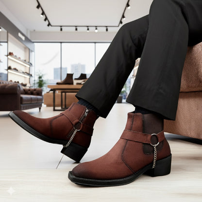 Men’s 5–6 CM Height Boosting Premium Elevator Boots