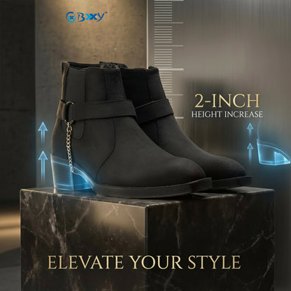 Men’s 5–6 CM Height Boosting Premium Elevator Boots