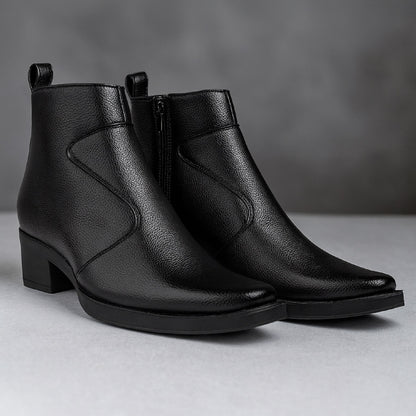 Men’s 2-Inch Hidden Heel Height Increasing Boots – Stylish & Comfortable
