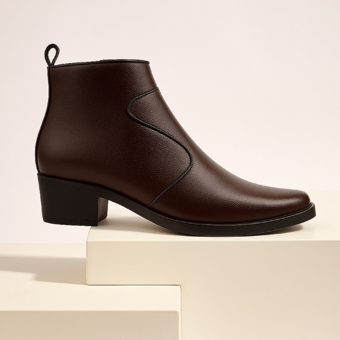 Men’s 2-Inch Hidden Heel Height Increasing Boots – Stylish & Comfortable