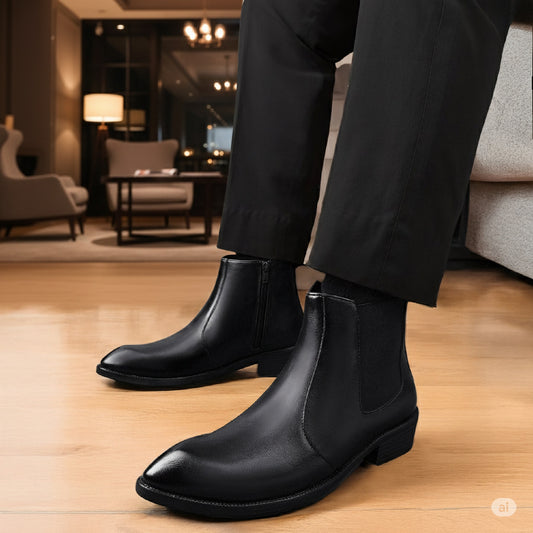 Luxury Leather Chelsea Boots – Minimalist Design with Long-Lasting Comfort