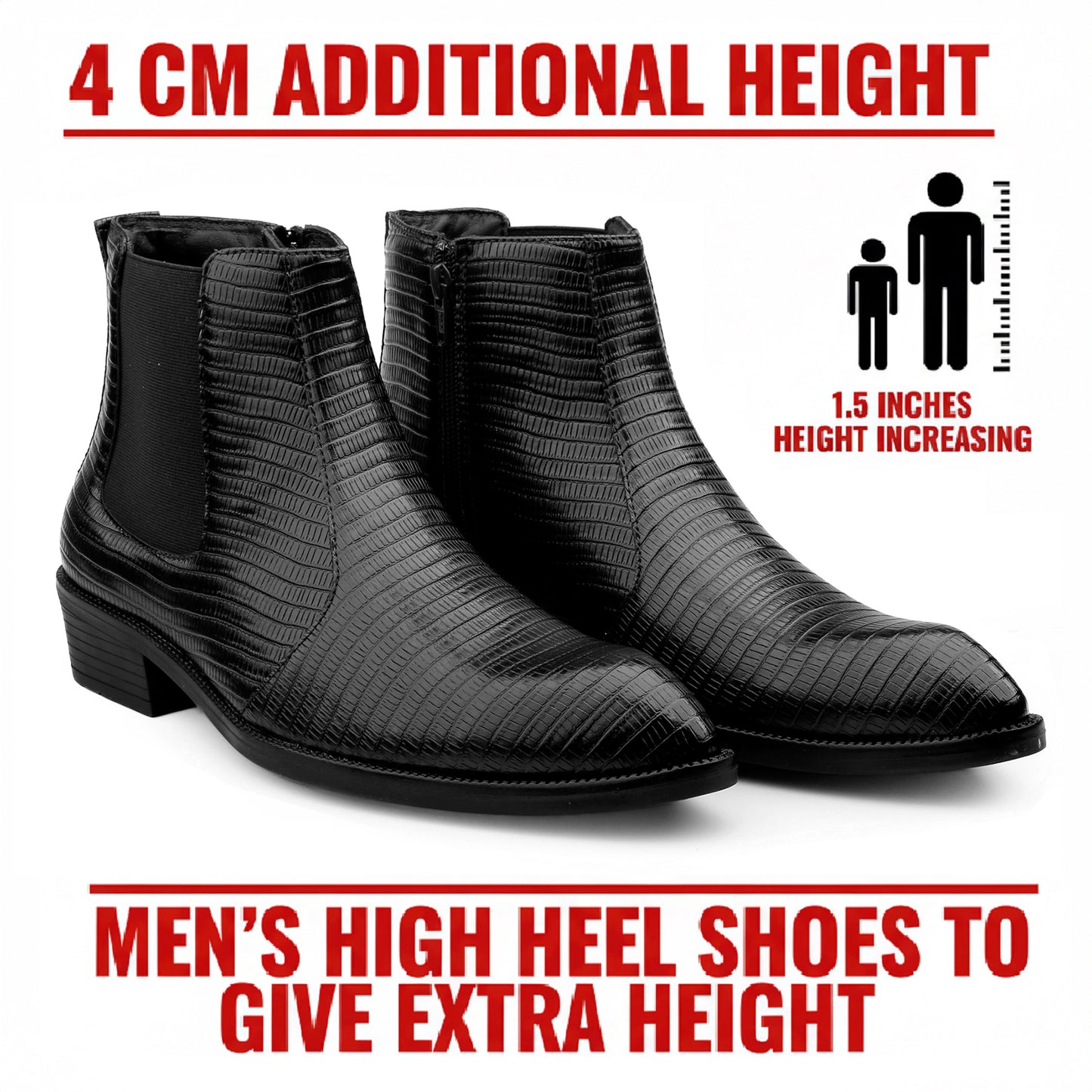 Classic 2-Inch Height Boost Boots for Men