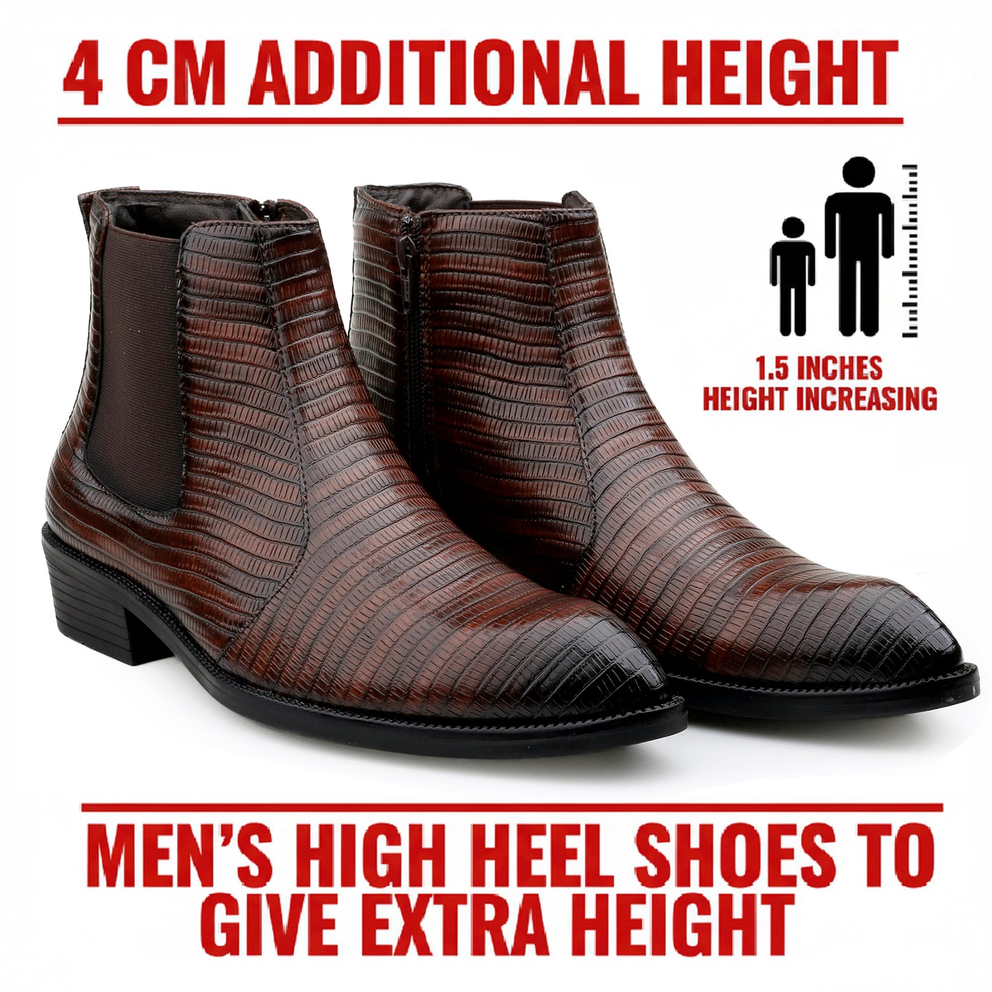 Classic 2-Inch Height Boost Boots for Men