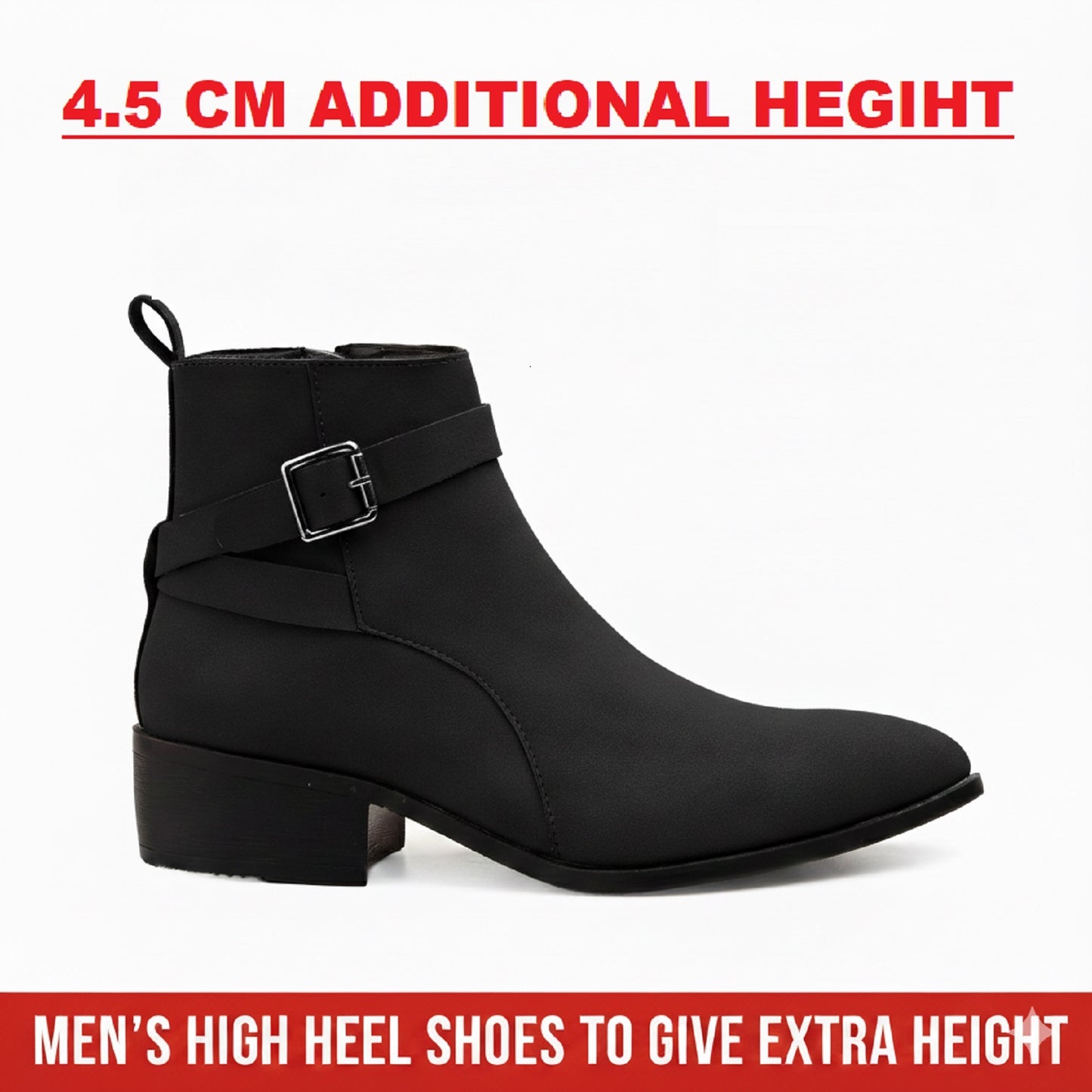Men’s Elevator Boots with 4.5 cm Discreet Height Increase