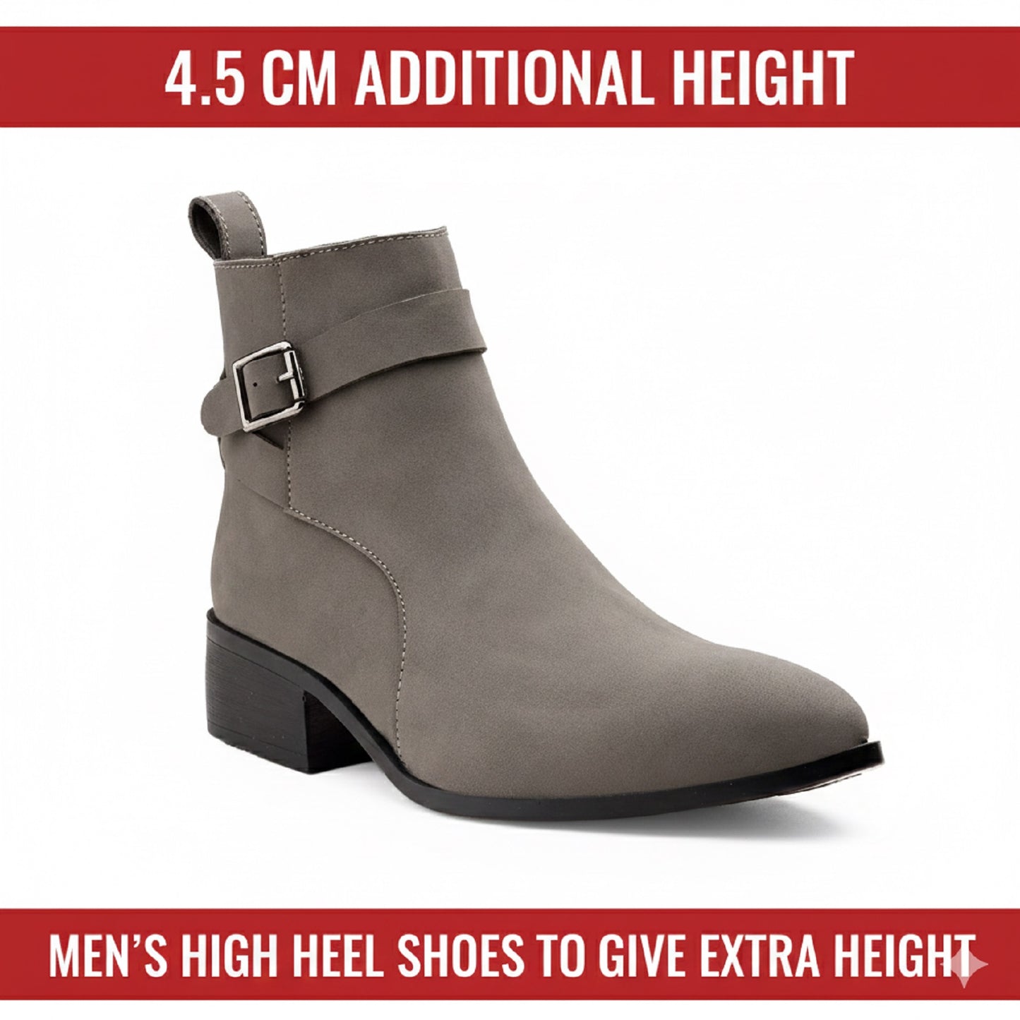 Men’s Elevator Boots with 4.5 cm Discreet Height Increase