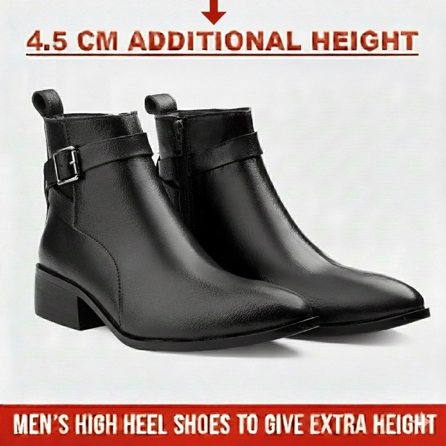 Men’s Boots with 4.5 cm Height Increase