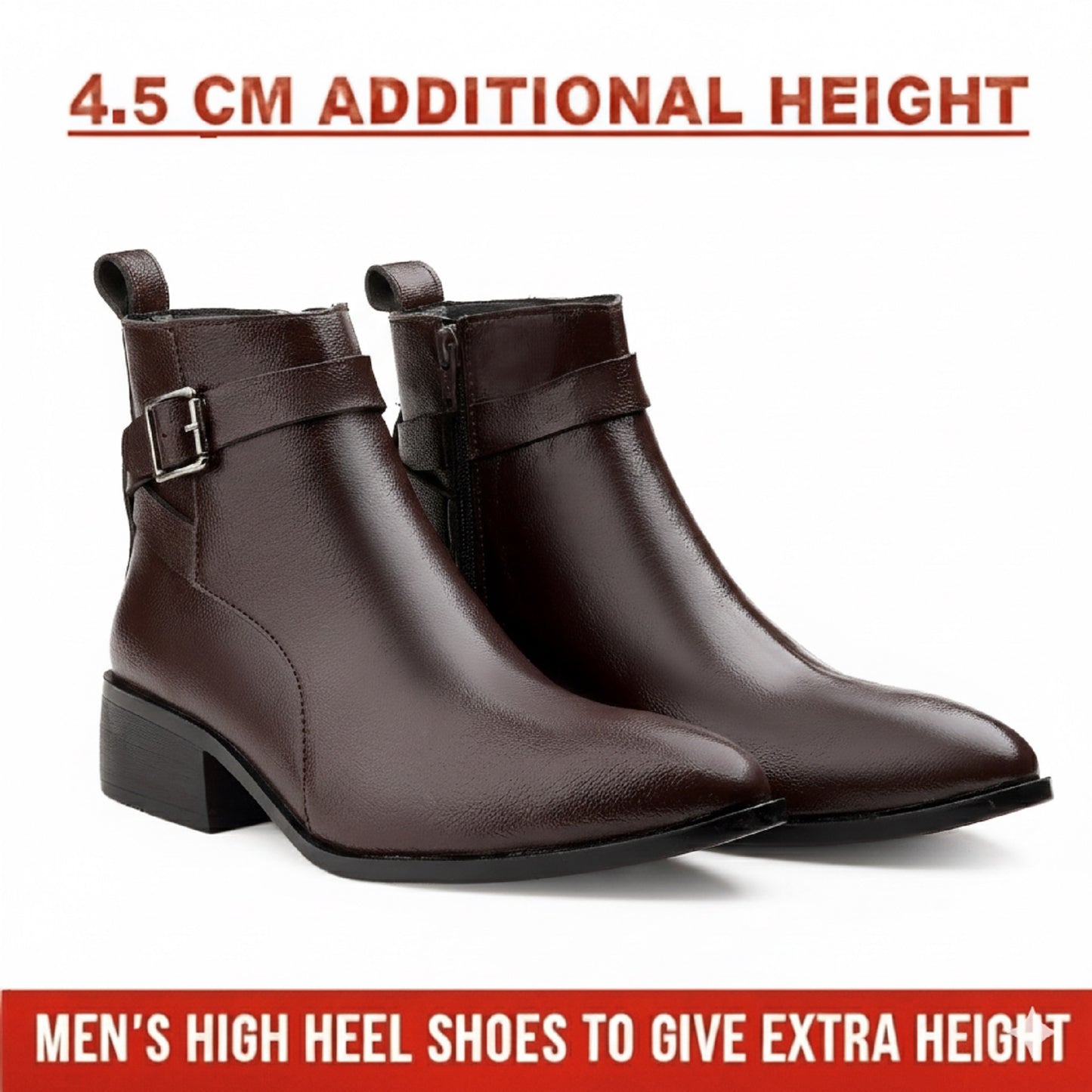 Men’s Boots with 4.5 cm Height Increase
